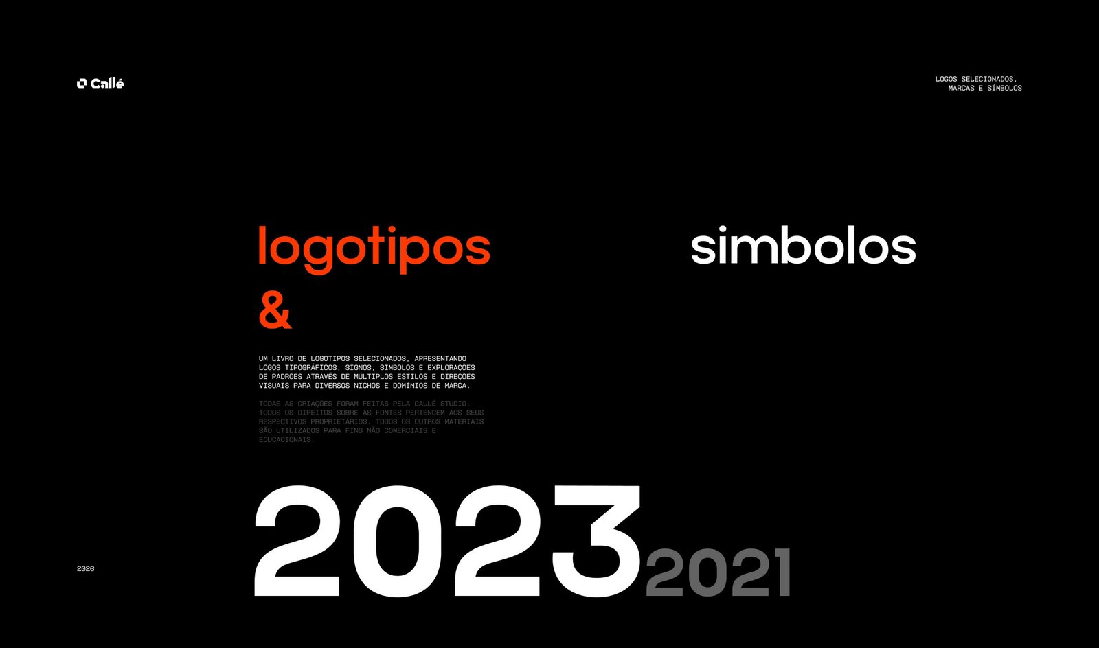 Projeto de identidade visual da Callé Studio, imagem 2
