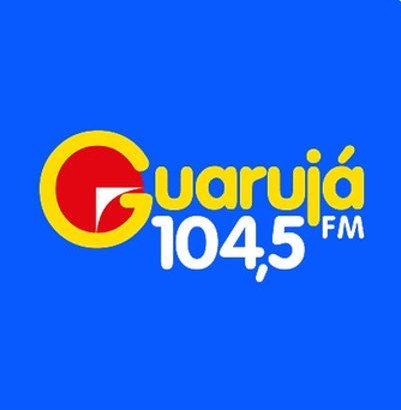 Logotipo Guarujá 104,5 FM, versão azul