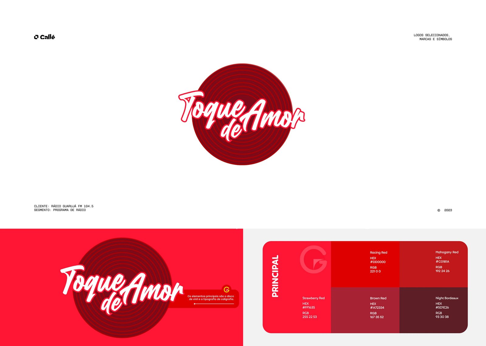 Logotipo 2: marca desenvolvida pela Callé Studio