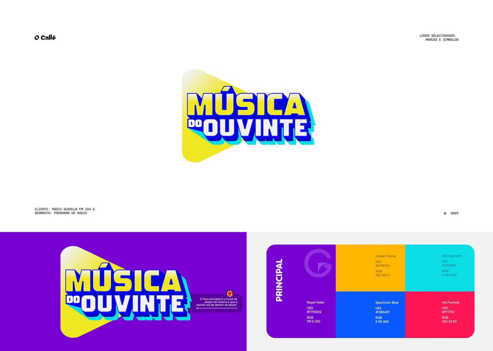 Logotipo 3: marca desenvolvida pela Callé Studio