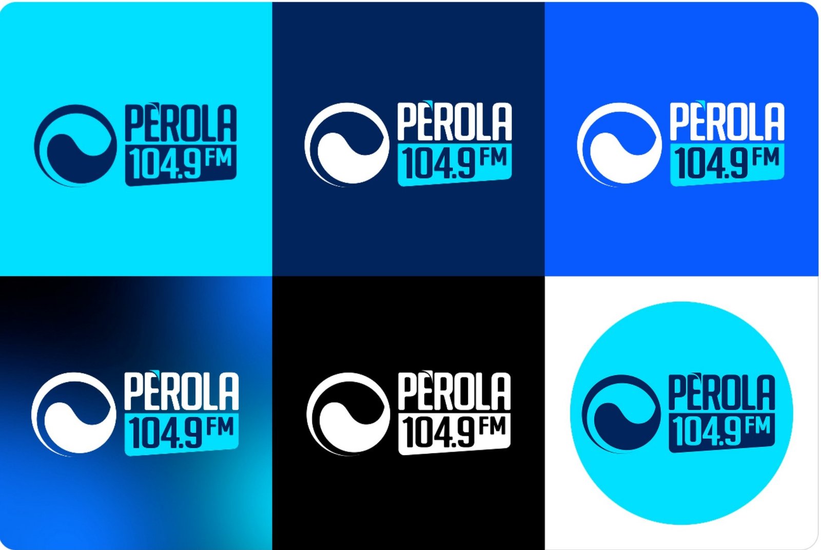 Versões do logotipo da Pérola FM